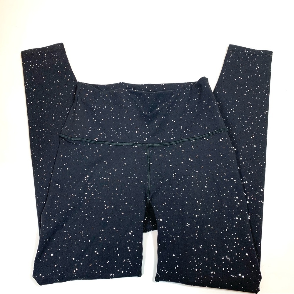WITH Wear it to Heart Black Silver Freckle Dot Leggings Size Medium - Picture 5 of 11